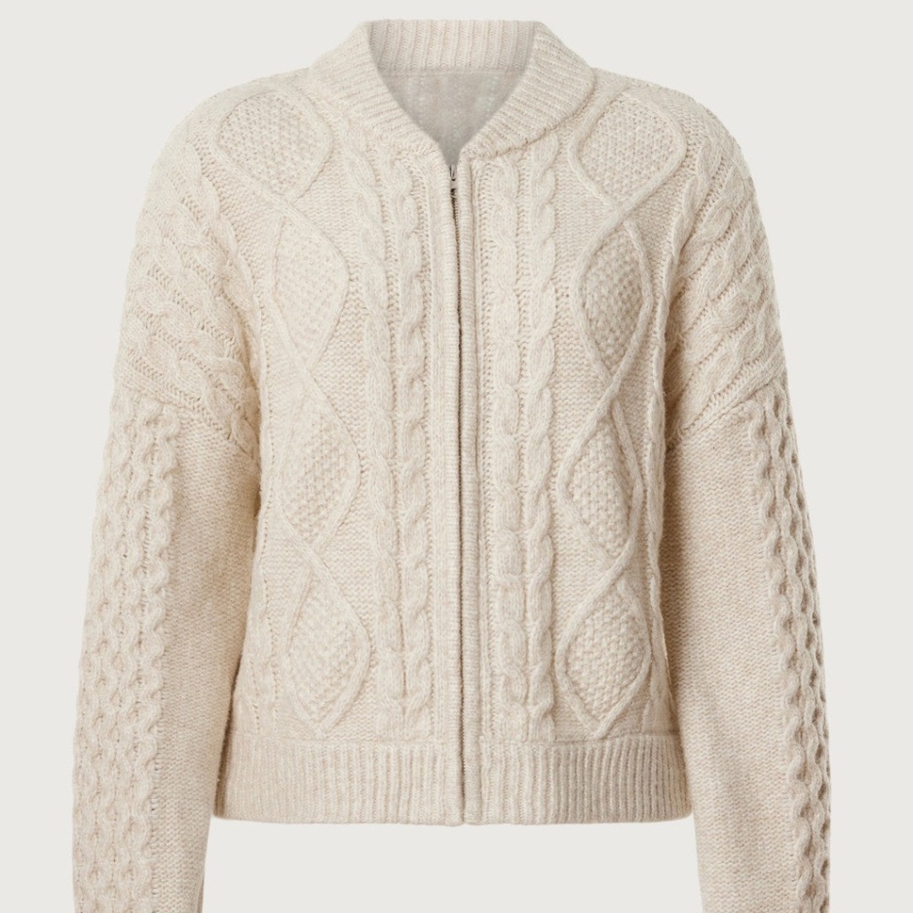 Central Park West Savannah Zip Sweater, XS - Picture 1 of 11